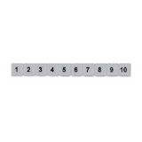 Sorkapocsjelölő csík 211-220 vízszintes fehér 6mm-modultáv SB 6/10 So WH CONTA-CLIP